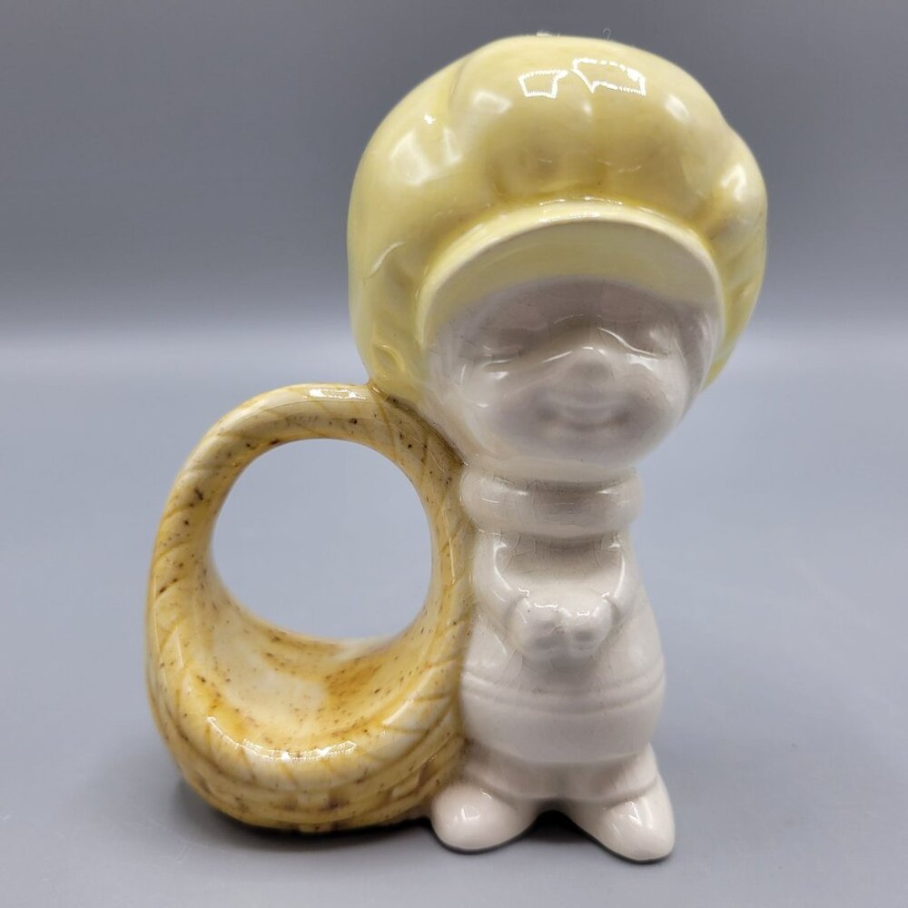 Vintage Porcelain Holly Hobbie Napkin Holders Ceramic Figurine Set Of 6 - Picture 6 of 10